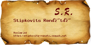 Stipkovits Renátó névjegykártya